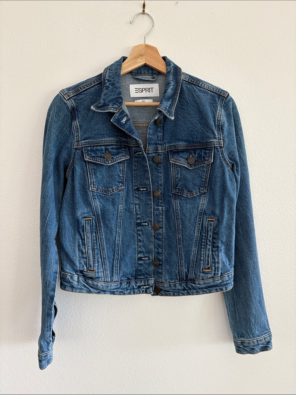 Esprit Vintage-Style Blue Denim Jacket